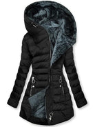 Lavinque Jacket Noir / S Manteau Long Femme | Doudoune & Doublure Polaire | Chaleur et Élégance