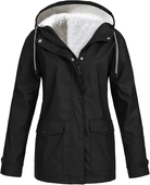 Lavinque Jacket Noir / S Parka d'Hiver à Capuche | Chaleur Style | Doublure en Fourrure