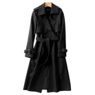 Lavinque Jacket Noir / S Trench Long Ceinturé | Élégance Intemporelle | Chic et Structuré