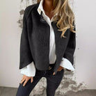 Lavinque Jacket Noir / S Veste Courte en Laine | Chaleur & Élégance | Style Décontracté Chic