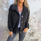Lavinque Jacket Noir / S Veste Femme | Effet Mouton & Douceur | Chaleur et Style Décontracté