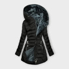Lavinque Jacket Noir / XS Doudoune Longue avec Doublure Fourrure | Ultra-Chaude & Élégante | Hiver Confortable
