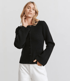 Lavinque Jacket Noir / XS Veste en Laine Boutonnée | Élégance | Chic et Intemporelle