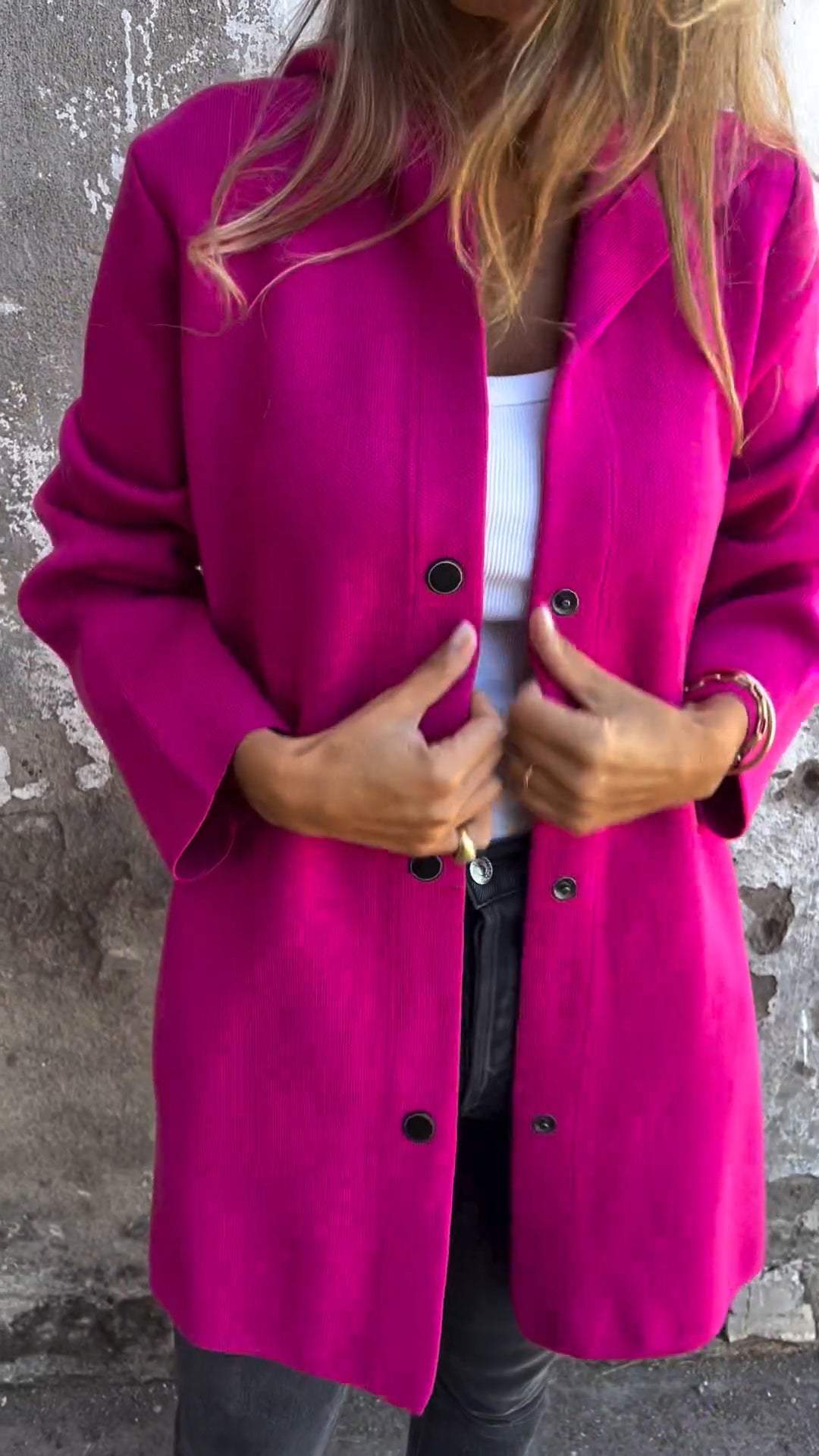 Lavinque Jacket Pourpre / S Manteau Long à Capuche | Élégance Décontractée | Confort & Chaleur