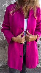 Lavinque Jacket Pourpre / S Manteau Long à Capuche | Élégance Décontractée | Confort & Chaleur