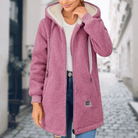 Lavinque Jacket Rose / M Manteau Polaire à Capuche | Doux & Chaud | Style Décontracté
