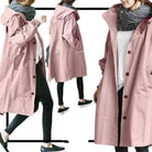 Lavinque Jacket Rose / S Manteau Long Oversize | Élégance Décontractée | Idéal pour la Mi-Saison