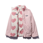 Lavinque Jacket Rose / S Veste Réversible en Fausse Fourrure | Douce & Tendance | Style Girly