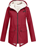 Lavinque Jacket Rouge / S Parka d'Hiver à Capuche | Chaleur Style | Doublure en Fourrure