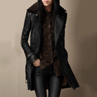 Lavinque Jacket S Manteau Long en Similicuir | Élégance | Chic et Intemporel