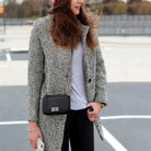 Lavinque Jacket S Manteau Long Texturé | Élégance | Chaleur et Style