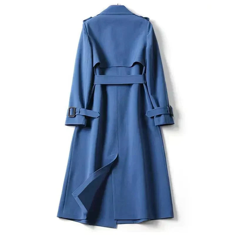 Lavinque Jacket Trench Long Ceinturé | Élégance Intemporelle | Chic et Structuré
