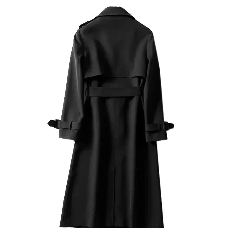 Lavinque Jacket Trench Long Ceinturé | Élégance Intemporelle | Chic et Structuré
