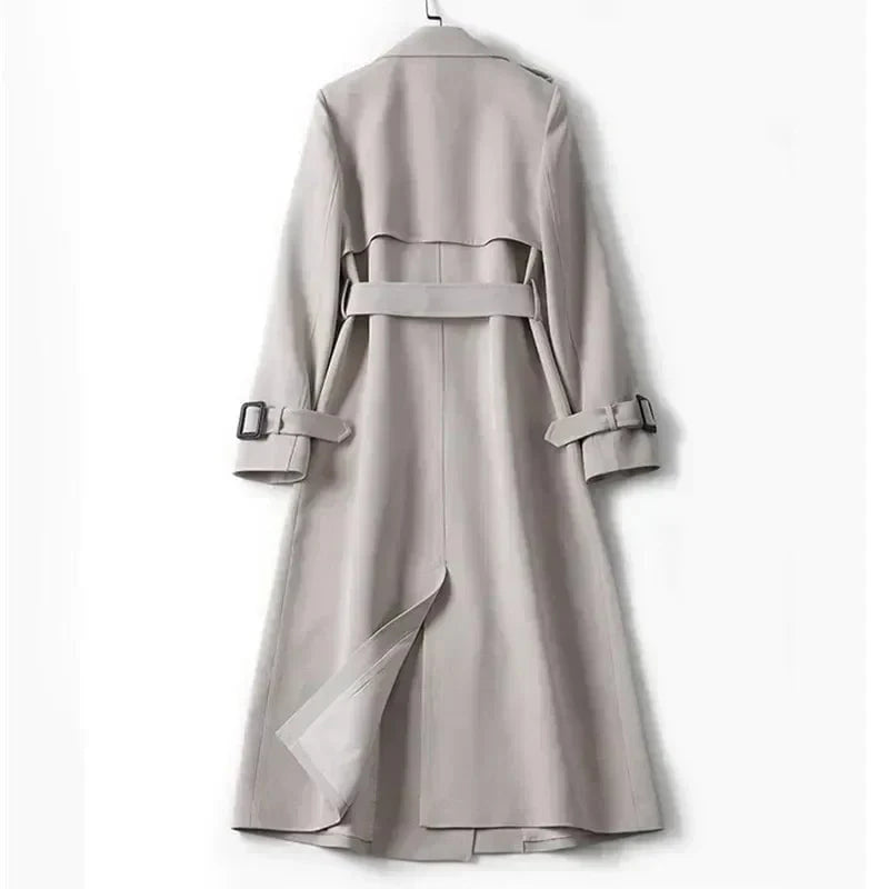 Lavinque Jacket Trench Long Ceinturé | Élégance Intemporelle | Chic et Structuré