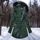 Lavinque Jacket Vert foncé / S Manteau Matelassé avec Doublure en Polaire | Chaud & Élégant | Hiver Confortable