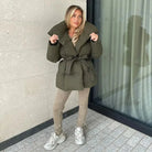 Lavinque Jacket Vert foncé / XS Doudoune Ceinturée | Ultra-Chaude & Élégante | Hiver Chic