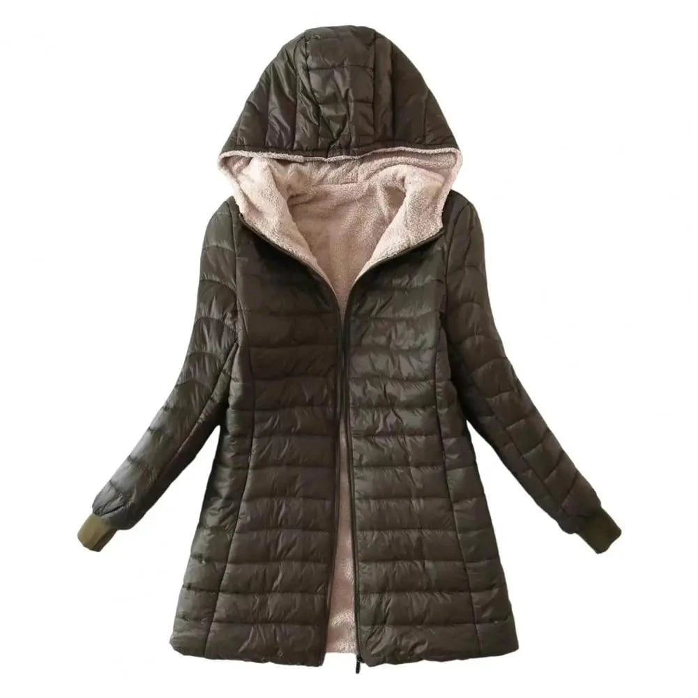 Lavinque Jacket Vert / S Doudoune Longue à Capuche Doublée | Hiver | Chaleur et Confort