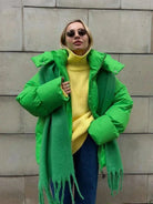 Lavinque Jacket Vert / S Doudoune Oversize à Capuche | Confort | Chaude et Tendance