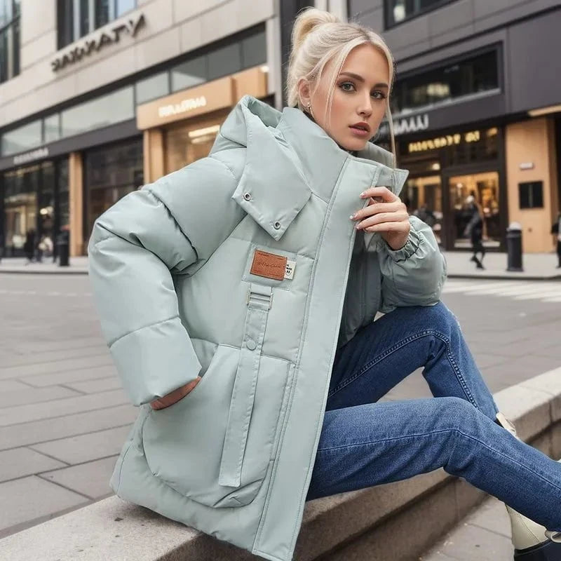 Lavinque Jacket Vert / S Doudoune Oversize avec Capuche | Hiver | Chaleur et Style