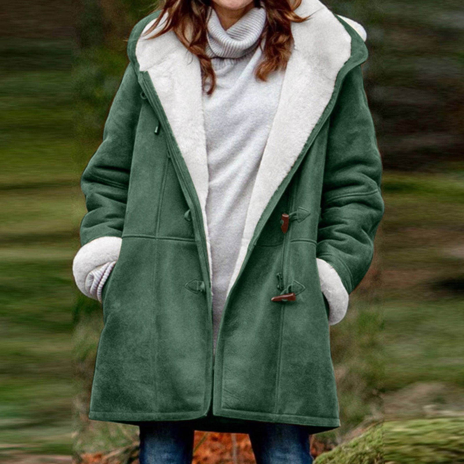 Lavinque Jacket Vert / S Manteau Hiver Doublé | Chaud et Élégant | Confort Absolu
