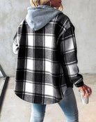 Lavinque Jacket Veste Chemise à Capuche | Tendance & Confort | Motif Carreaux