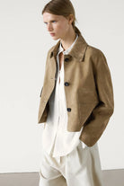 Lavinque Jacket Veste Courte en Daim | Élégance | Chic et Tendance