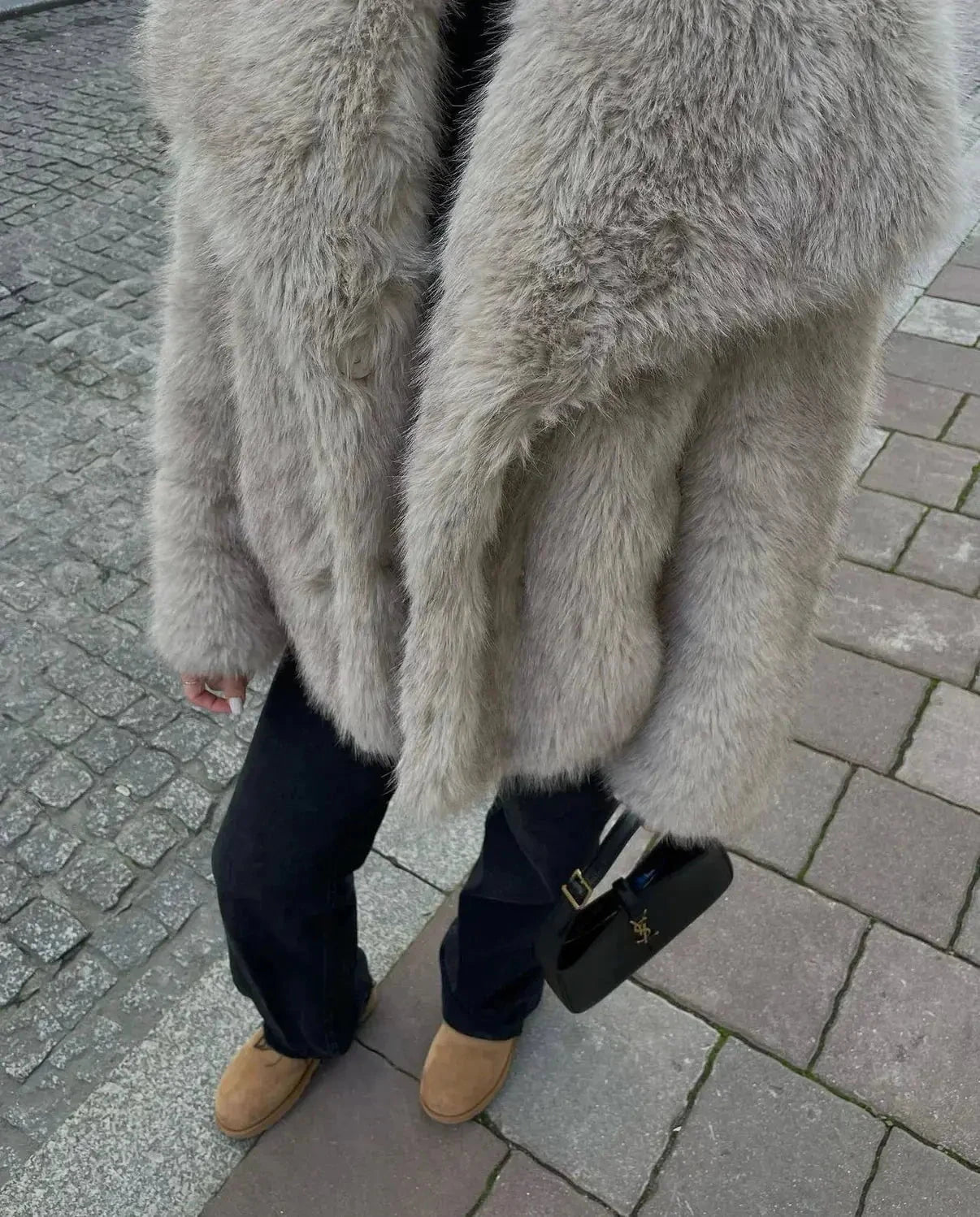 Lavinque Jacket Veste Courte en Fausse Fourrure | Élégance | Douce et Tendance