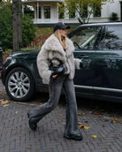 Lavinque Jacket Veste Courte en Fausse Fourrure | Élégance | Douce et Tendance