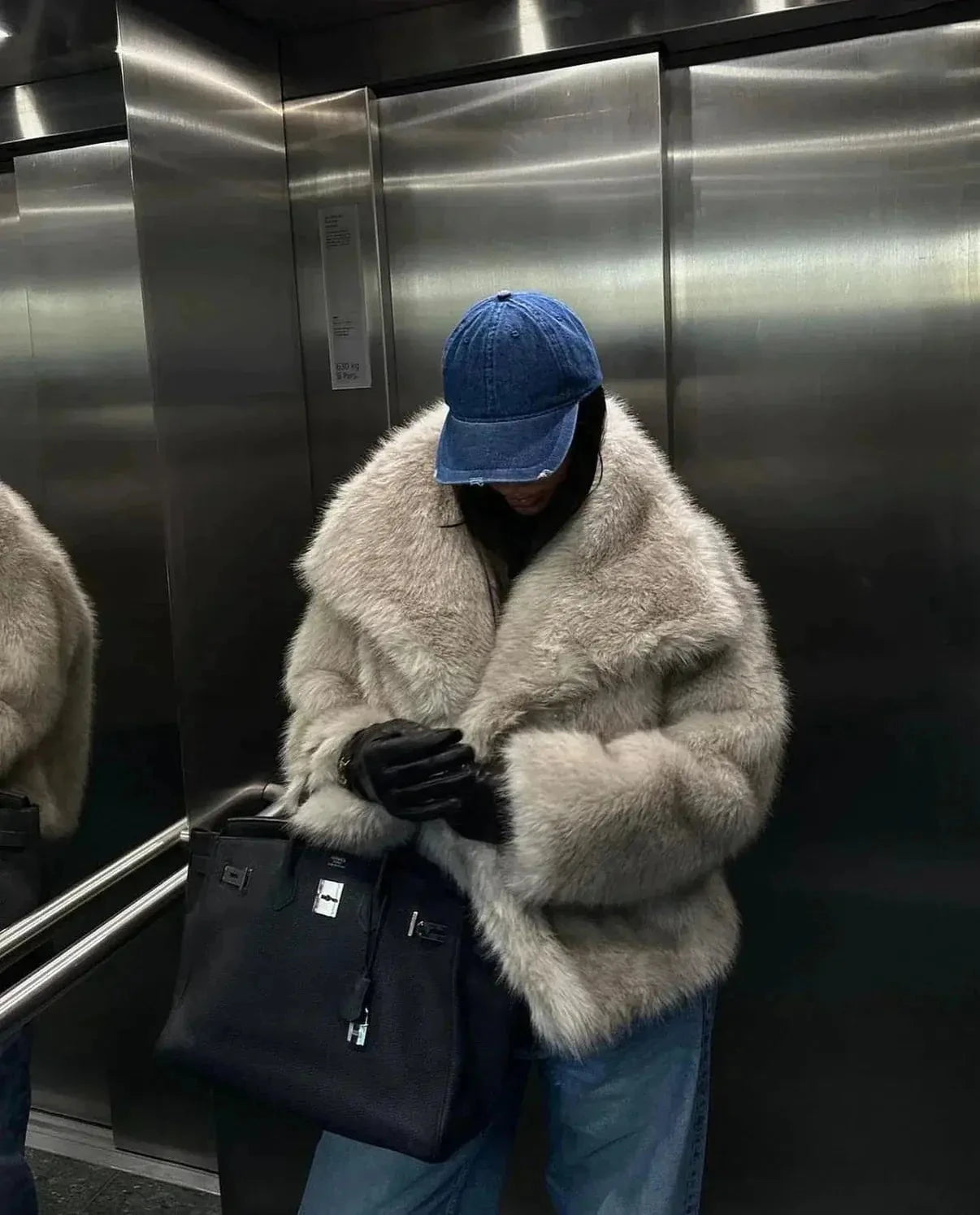 Lavinque Jacket Veste Courte en Fausse Fourrure | Élégance | Douce et Tendance