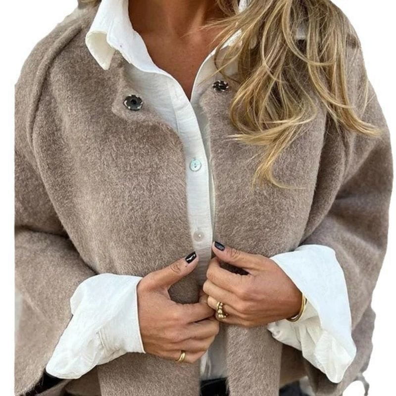 Lavinque Jacket Veste Courte en Laine | Chaleur & Élégance | Style Décontracté Chic