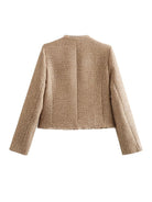 Lavinque Jacket Veste Courte en Tweed | Chic & Intemporelle | Élégance Parisienne
