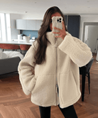 Lavinque Jacket Veste Effet Mouton | Oversize & Ultra-Chaude | Look Cocooning