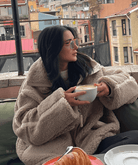 Lavinque Jacket Veste Effet Mouton | Oversize & Ultra-Chaude | Look Cocooning