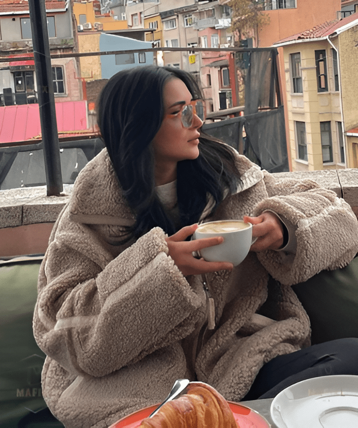 Lavinque Jacket Veste Effet Mouton | Oversize & Ultra-Chaude | Look Cocooning