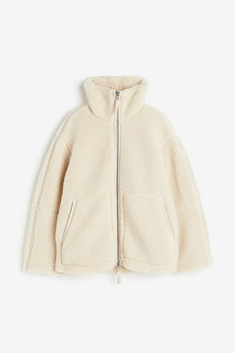 Lavinque Jacket Veste Effet Mouton | Oversize & Ultra-Chaude | Look Cocooning