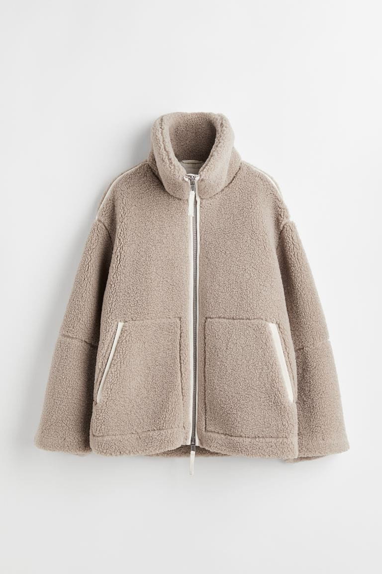Lavinque Jacket Veste Effet Mouton | Oversize & Ultra-Chaude | Look Cocooning