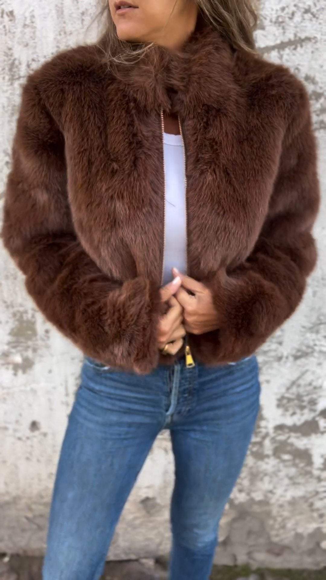 Lavinque Jacket Veste en Fausse Fourrure | Luxe | Douce et Élégante