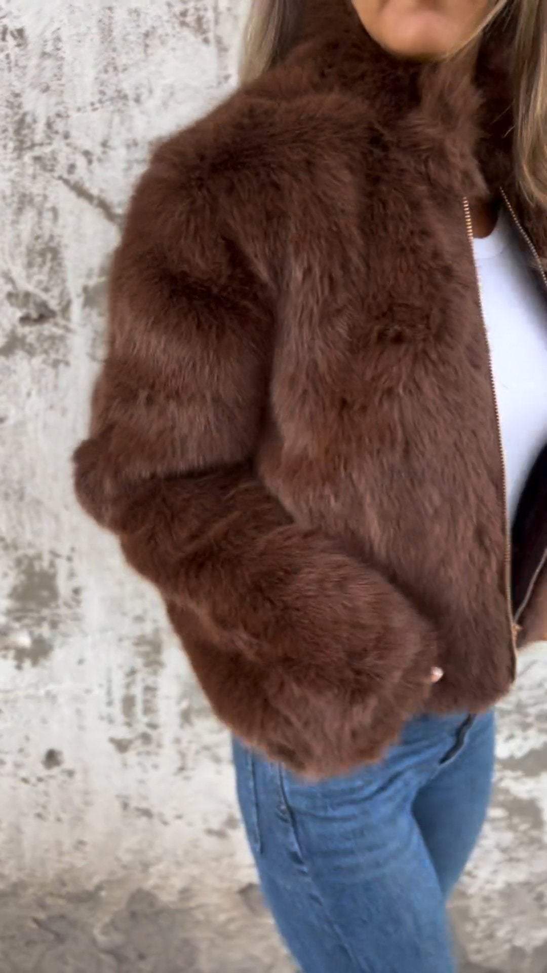 Lavinque Jacket Veste en Fausse Fourrure | Luxe | Douce et Élégante