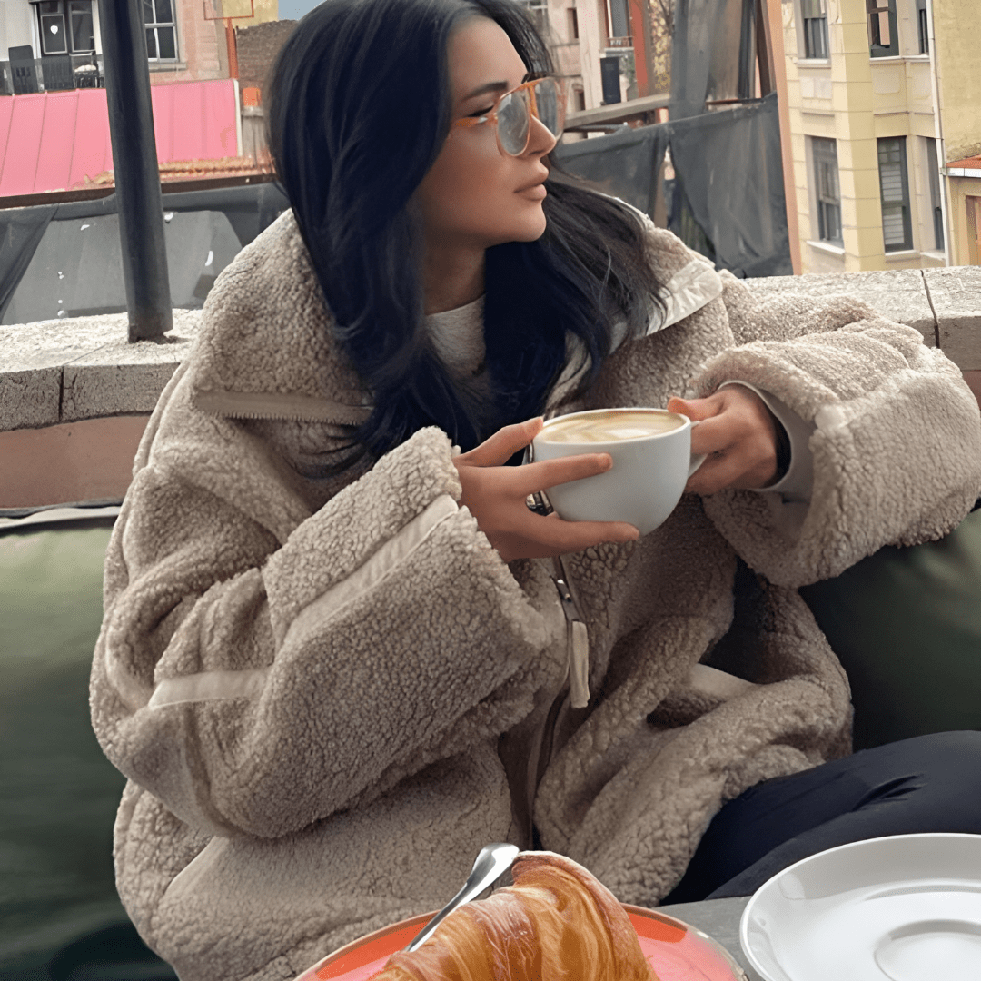 Lavinque Jacket Veste en Polaire Teddy | Hiver | Douce et Confortable
