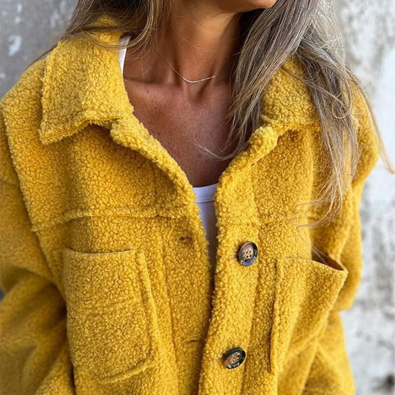 Lavinque Jacket Veste Femme | Effet Mouton & Douceur | Chaleur et Style Décontracté