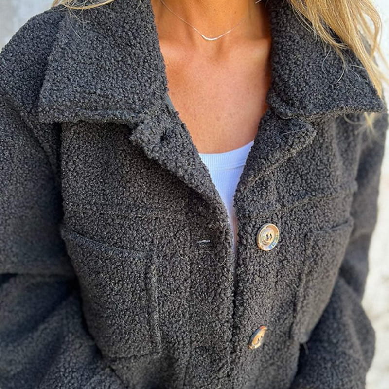 Lavinque Jacket Veste Femme | Effet Mouton & Douceur | Chaleur et Style Décontracté