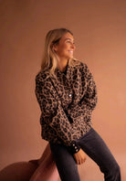 Lavinque Jacket Veste Femme | Imprimé Léopard | Chaude et Tendance