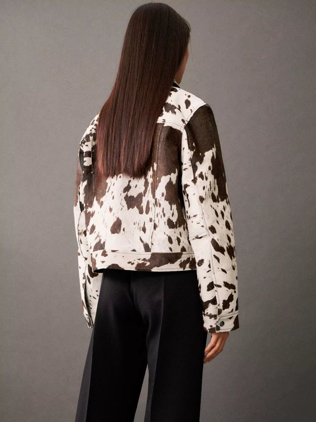 Lavinque Jacket Veste Motif Vache | Audacieuse | Tendance et Originale
