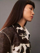 Lavinque Jacket Veste Motif Vache | Audacieuse | Tendance et Originale