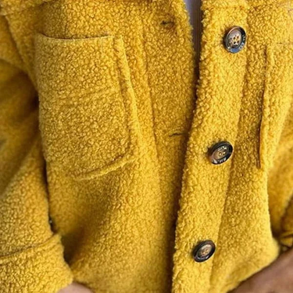 Lavinque Jacket Veste Oversize Effet Mouton | Douce & Confortable | Style Décontracté
