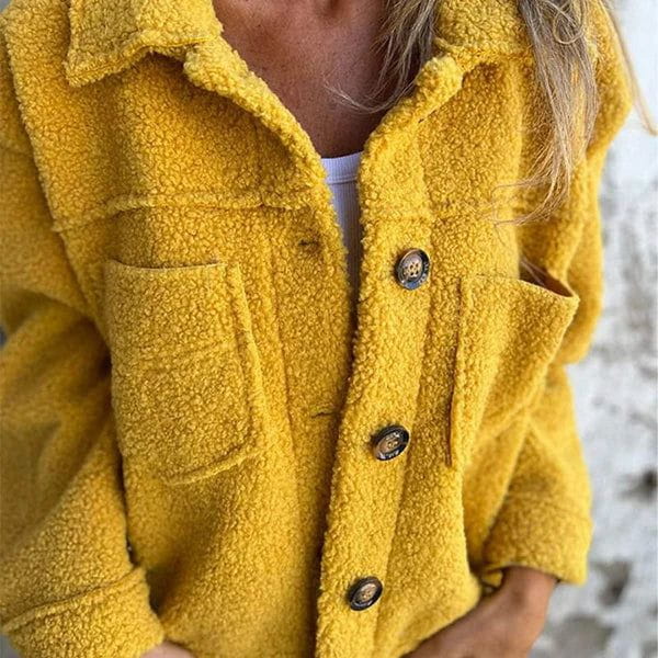 Lavinque Jacket Veste Oversize Effet Mouton | Douce & Confortable | Style Décontracté