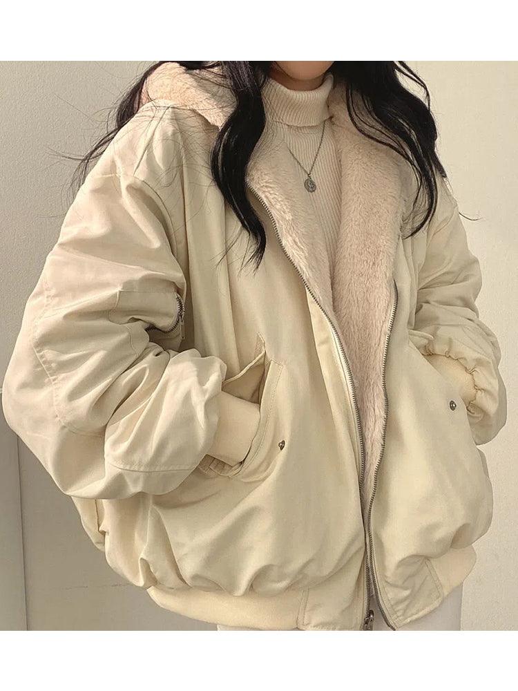 Lavinque Jacket Veste Oversize Hiver | Doublée en Fourrure | Chaude et Tendance