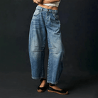 Lavinque Jeans Bleu foncé / XS Jean large taille haute | Jean | Confort et style tendance