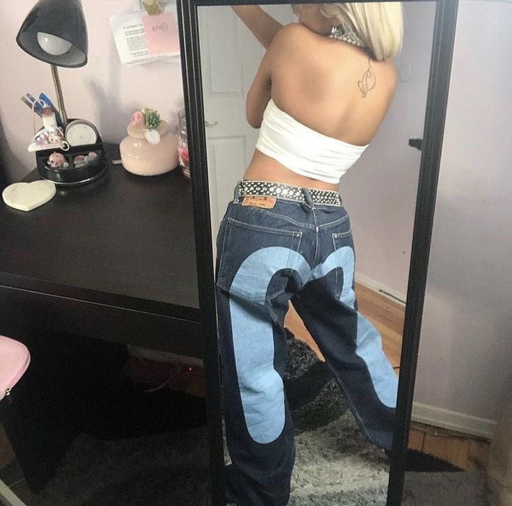 Lavinque Jeans Jean Baggy Bicolore | Streetwear | Original et Audacieux