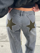 Lavinque jeans Jean Baggy Étoilé | Taille Haute | Streetwear et Original